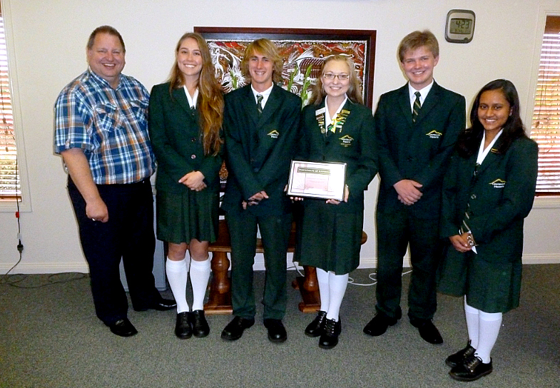 Mark Munroe, Ebony Fowler, Fraser Border, Emma Otto, Lachlan Webb, Maisha Rahman