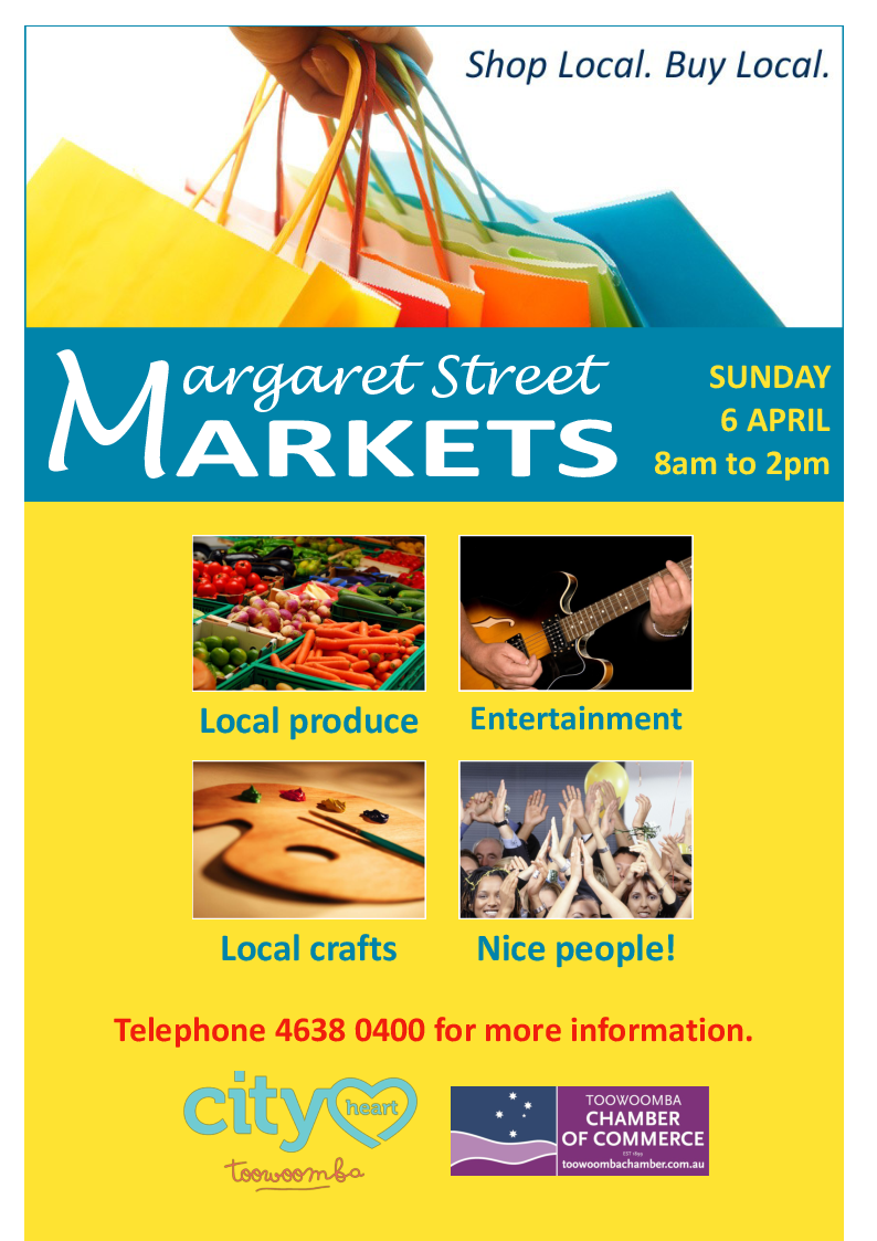 Toowoomba Margaret Street Markets - 6 April