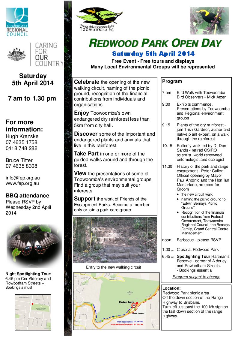 Redwood Park Open Day Brochure