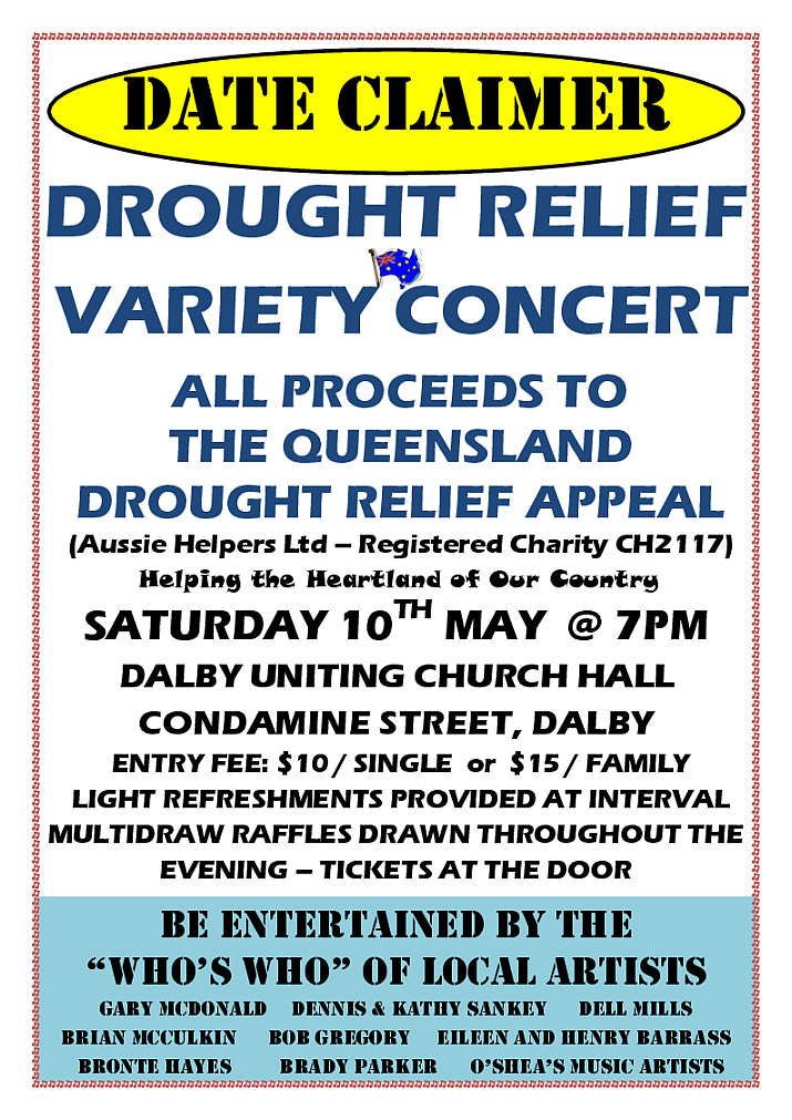 Dalby Drought Relief Concert