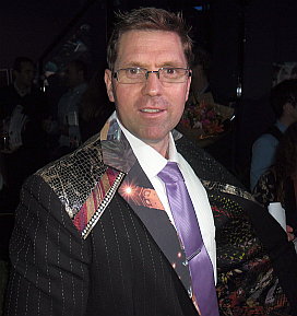 Cr Geoff McDonald with his Carolyn Taylor-Smith Carnival Jacket