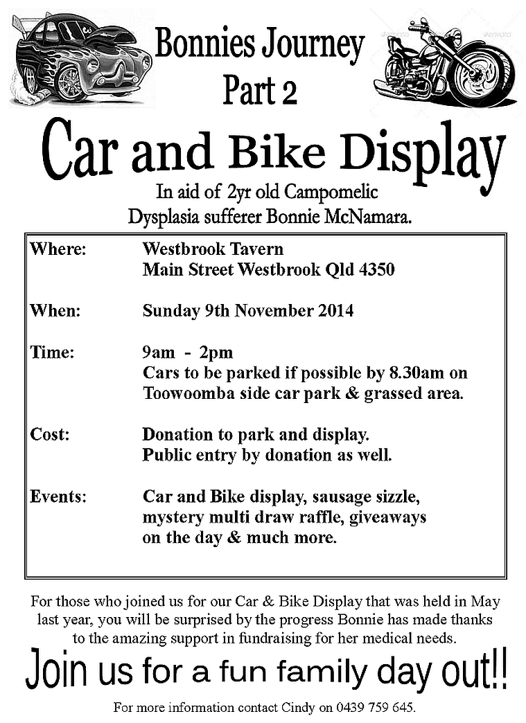 bonnies car and bike a4