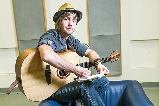 Scott McDade in the McGregor Summer Song-writing Class
