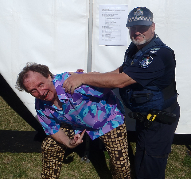 Got you! Arrested by Sgt Tony Rehn